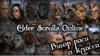 Elder scrolls online - выбор расы и класса