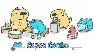 🔥New Blue Cat- Capoo  Comics |funny comics| #bugcatcapoo-06