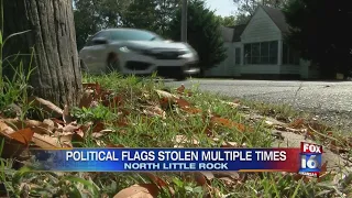 Flags stolen in NLR neighborhood