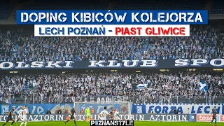 LECH POZNAŃ - Piast Gliwice: doping Kibiców Lecha (10.12.2023)