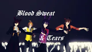 【MMD & FNAF】BTS - Blood Sweat & Tears【Foxy, Bonnie, Freddy, Chiko】[2160p60 4k]