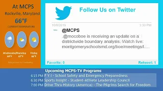 MCPS Board of Education Meeting - 10/08/2019