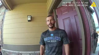 Chris Watts: Misses girls throw chicken nuggets at him. K9 prep, Lines body cam, 08-14-18, 1146 hrs