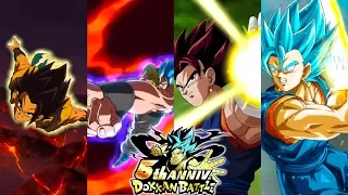 LR GOGETA & VEGITO BLUE! 5 Year Anniversary Attack & Active Skill Animations | DBZ Dokkan Battle