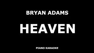 Bryan Adams - Heaven - Piano Karaoke [4K]