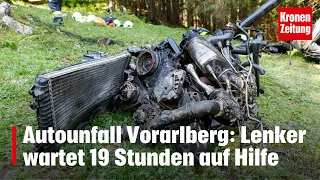 Vorarlberg: Unfalllenker wartete 19 Stunden in Wrack auf Hilfe | krone.tv NEWS