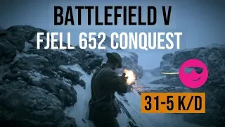 Battlefield 5: CONQUEST Multiplayer Gameplay FJELL 652 (No Commentary)