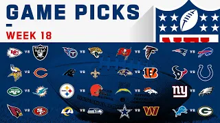 NFL Week 18 Game Picks