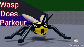 wasp is a pro at parkour - animal attack roblox