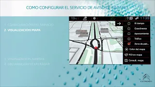 Citroën - Configuración Servicio de Aviso de Radares