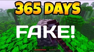 Airz's 365 days breaking bedrock is fake!. no clickbate [proof in video]