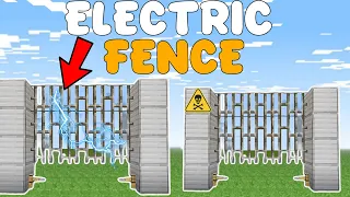 Working Electric Fence In Minecraft 🚧⚡️| Tutorial