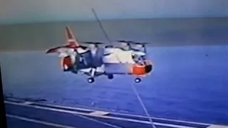 Largest and Heaviest XC-142 S/VTOL Short/Vertical Take Off and Landing on an Aircraft Carrier -1964