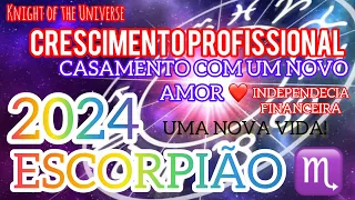 ♏️ESCORPIÃO PREVISÃO 2024 ♏️ NOVA VIDA - CONQUISTAS MATERIAIS - REALIZAÇÃO DE SONHO - UM NOVO AMOR