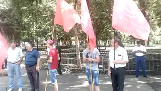 Митинг против пенсионной реформы в Краснодаре. Валерий Клименченко