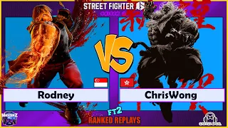 Street Fighter 6 - Rodney (ken) VS ChrisWong (akuma) *** Masterz TV