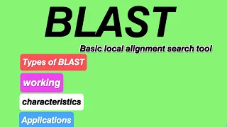 BLAST | Types of BLAST | Working | Characteristics | Applications | Bioinformatics |