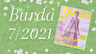 Обзор июльского выпуска журнала Бурда. Burda 7/2021