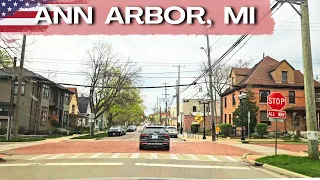 Driving in Ann Arbor, Michigan, USA