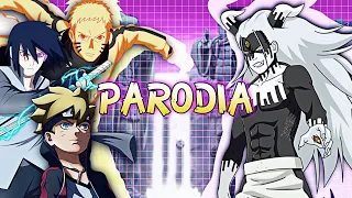 Naruto, Sasuke y boruto vs Momoshiki -Parodia-