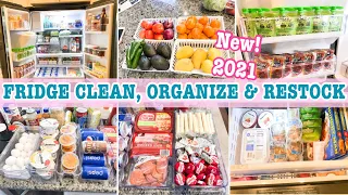 REFRIGERATOR ORGANIZATION IDEAS | CLEAN WITH ME 2021 | CLEAN AND ORGANIZE | FRIDGE ORGANIZATION