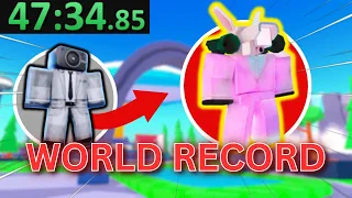I Speedran Basic To Mythic And Got The *WORLD RECORD?!* (Toilet Tower Defense Roblox)