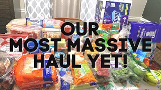 🤩🤩 NEARLY $1000 MASSIVE GROCERY MONTHLY STOCK UP HAUL!! 😱😱 | SAM’S CLUB, KROGER AND TARGET!