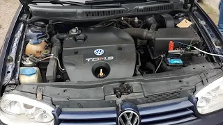 Cold start Volkswagen Golf MK4 Variant 1.9 TDI 81 kw 110 HP