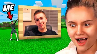 I Surprised Talia Mar With Miniminter On Minecraft SMP!