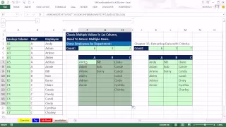 Mr Excel & excelisfun Trick 139: Formula To List Employees By Department