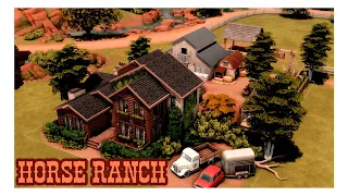 Семейное конное ранчо | The Sims 4 | Симс 4 Строительство | NoCC