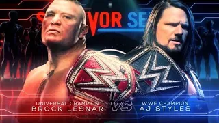 Brock Lesnar vs AJ styles Survivor Series 2017 Highlights Full Match