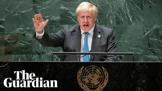 Boris Johnson says humanity must 'grow up' to halt climate crisis during UN speech