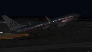 FS2004 American Airlines 138 Night Flight KPHX to PHNL
