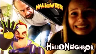 Hello Neighbor in REAL LIFE Halloween Pumpkin CHASE! | Hello Neighbor Hide and Seek!