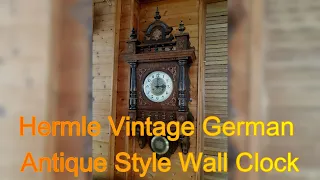 Hermle Vintage German Antique Style Wall Clock Free Swinger