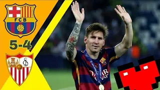 جنون الشوالي/ برشلونة ~ إشبيلية 5-4 نهائي كأس سوبر الأوروبي 2015 جودة عالية 1080i