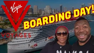 Embarkation Day On Virgin Voyages Scarlet Lady Cruise! ABSOLUTE FUN! Sea Terrace Balcony Tour