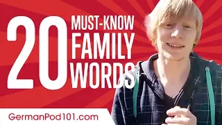 Learn the Top 20 Must-Know Family Words in German