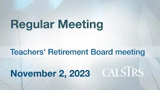 Regular meeting - November 2, 2023