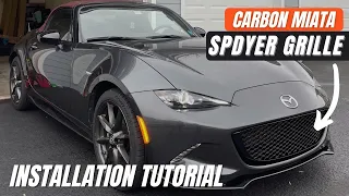 Carbon Miata Spyder Grille Installation ND MX-5