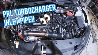 PRL TITANIUM Inlet pipe INSTALL!!    Fbo/W1 10th gen civic si! (Sounds insane!!)