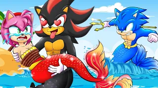 Help!!? Sonic Rescues Amy Mermaid - Something About Sonic Mermaid - Sonic the Hedgehog 2 Animation