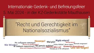 Internationale Gedenk- und Befreiungsfeier 2024 | Liberation and Commemoration Ceremony 2024