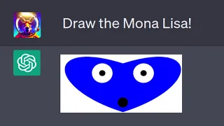 ChatGPT draws The Mona Lisa..