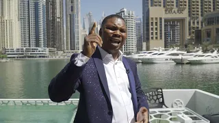 Dr Favor Sunano, Top Leader Platincoin Africa on a Yacht in Dubai