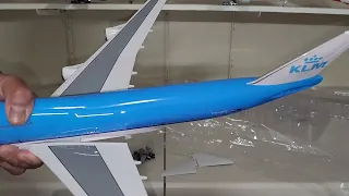 KLM Boeing747-400 1/150 scale model unbox and assemble