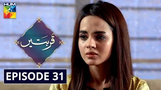 Qurbatain Episode 31 HUM TV Drama 20 October 2020