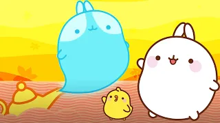 Aventuras de Molang e Piu Piu | A lâmpada mágica | Funny Cartoons | Molang Portugese