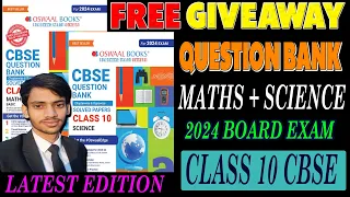 Oswaal CBSE Question Bank For Class 10 Maths and Science 2024 Boardexam Book Review  & Giveaway